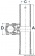 Osculati 41.167.60 - Подставка под удилище из нержавеющей стали 225 мм, для крепления на трубы 22/25 мм 