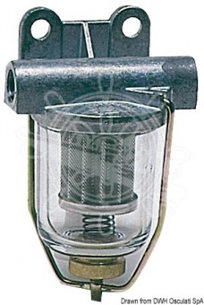 Osculati 17.656.07 - Топливный фильтр с прозрачным корпусом из стекла - Сменный бумажный картридж 
