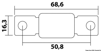 Osculati 14.099.46 - Плавкий предохранитель MEGA 150А 32В 68,6x16,3мм