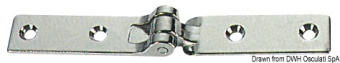 Osculati 38.825.00 - Петля для трапа из хромированной стали 145x20x15 мм (2 шт)