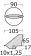 Osculati 43.255.00 - Короткий триммер для Mariner 40-60 л.с. и Yamaha 40/55 л.с. (метрическая резьба) 