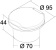 Osculati 15.250.63BU - Палубный душ Classic EVO настенного монтажа с кнопочной лейкой Mizar со шлангом 2,5 м и белой крышкой (10 штук)