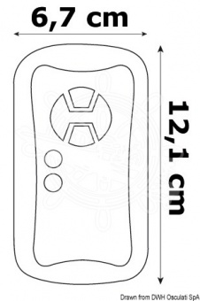 Osculati 13.227.41 - Беспроводной пульт для приборной доски прожектора One 12 В 