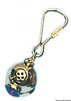 Osculati 35.835.00-S - Брелок для ключей из полированной латуни с подвеской Скафандр Osculati