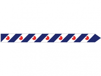 Флаг-вымпел провинции Фрисландия королевства Нидерландов