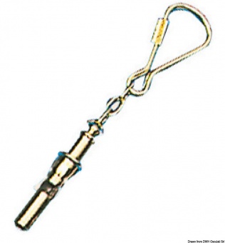 Osculati 35.838.00-S - Брелок для ключей из полированной латуни с подвеской Свисток Osculati