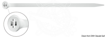 Osculati 18.042.06 - Гибкие хомуты 2-Lock 4.5 мм x 360 мм с замком из нержавеющей стали AISI 316 (20 шт)