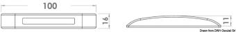 Osculati 13.427.01 - Накладной светодиодный светильник для дежурного освещения (световой пучок в нижнем направлении) белый 