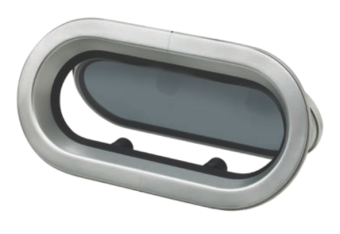 Vetus PM11FP - Иллюминатор глухой, алюминиевый, окрашен порошковым методом, черный, тип PM111, класс A1, с противомоскитной сеткой 