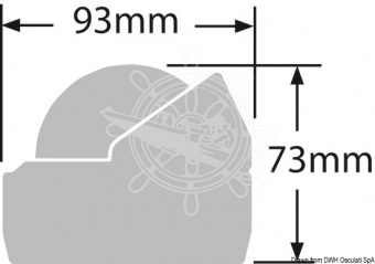 Osculati 25.081.12 - Компас RITCHIE Explorer 2''3/4 (70 мм) с компенсаторами и подсветкой, Накладной, Белый-белый 