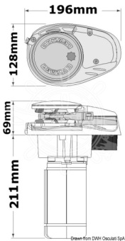 Osculati 02.534.86 - Звездочка 6 мм для лебедки Lewmar V700