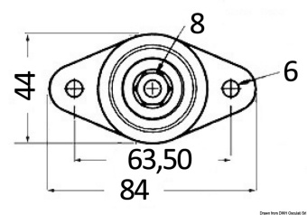 Osculati 14.205.02 - Клеммы винтовые Power Post для соединения проводов Maxi 83 x 44 мм (4 шт)