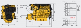 Двигатель Vetus M4.45 - 30,9 кВт (42,0 л.с.)