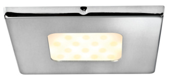 Osculati 13.444.11 - Встраиваемый квадратный LED светильник Aruba 12/24В 3Вт 193Лм белый свет без выключателя