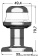 Osculati 11.131.02 - Круговой огонь светодиодный Orions белый 360° 12/24В 3Вт в корпусе из белого пластика