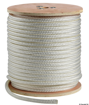 Osculati 06.467.24 - Сверхпрочный трос двойного плетения из 12 прядей мягкого полиэстера Белый 24 мм (100 м.)