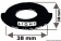 Osculati 14.916.03 - Самоклеющийся шильдик для прожекторов из алюминия