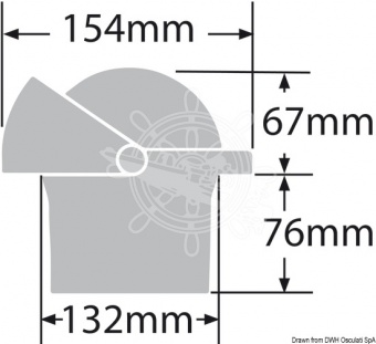 Osculati 25.084.41 - Компас RITCHIE Wheelmark 4'' 1/2 (114 мм) врезной черный-черный