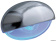 Osculati 13.887.04 - Дежурный светильник Batsystem Steeplight хромированный корпус синий свет 12 В