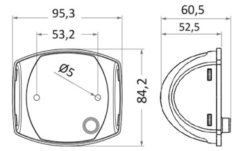 Osculati 11.060.22 - Бортовой огонь светодиодный Sphera II зелёный 112,5° 12/24 В 2 Вт 80 x 52 x 92 мм из нержавеющей стали