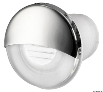 Osculati 13.188.11 - Встраиваемый круглый LED светильник дежурного освещения 12 В 0,4 Вт 21 Лм белый свет пучок вниз