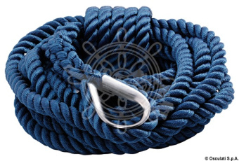 Osculati 06.443.36 - Сплесненный швартовочный конец с огоном Mooring line синий 12 м диаметр 16 мм