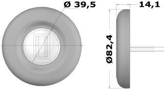Osculati 11.052.02 - Светодиодный навигационный огонь Sea-Dog из нержавеющей стали 20 м 135° корма белый 