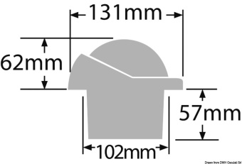 Osculati 25.083.04 - Компас RITCHIE Helmsman 3'' 3/4 (94 мм) с компенсатором и подсветкой черный-черный
