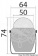 Osculati 25.170.02 - Компас FINDER 2" 5/8 (67 мм), картушка Ø 50 (2"), на кронштейне, синий-белый 