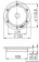 Osculati 20.103.50 - Инспекционный герметичный люк из нержавеющей стали AISI 316 91 мм