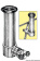Адаптер из нержавеющей стали для 41.167.00 к трубам Ø 30 мм