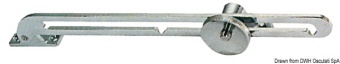 Osculati 38.191.50 - Телескопическая стойка для окошек и дверец, утяжеленного типа из хромированной латуни 205x305 мм