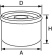 Osculati 17.504.09 - Масляный фильтр для 4-тактных подвесных моторов YAMAHA N26-13440-00 