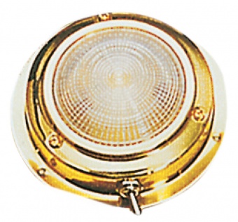 Osculati 13.544.12 - Светодиодный светильник накладного монтажа Полированная латунь 169 мм Osculati