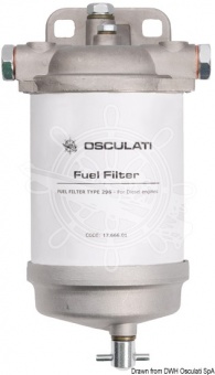 Osculati 17.666.01 - Фильтр для дизельного топлива CAV с выпускным клапаном 60-130 л/ч 