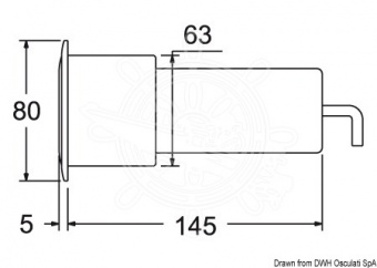 Osculati 13.270.00 - Подводный светильник на светодиодах 18 Вт белый (1 компл. по 1 шт.)