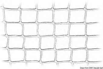 Osculati 06.348.00 - Вязанная сеть Белая из полиамида для заделки релинга или для хранения предметов 600 мм x 30 м (30 м.)