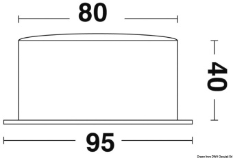 Osculati 28.903.81 - Кварцевые часы с разметкой периодов молчания Vion серия A80 MIC CHR, Ø 95 мм, Нержавеющая сталь 