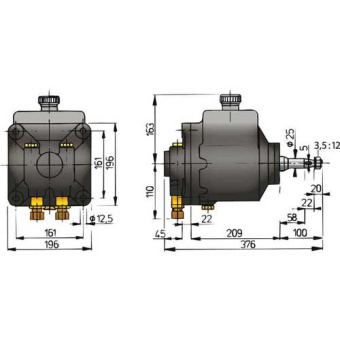 Vetus MTP151B Pump unit type MTP151 (incl. tubing connectors Ø 18 mm)