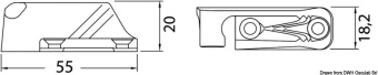 Osculati 56.218.01 - Кулачковый эксцентриковый стопор CLAMCLEAT CL218 MKII