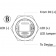 Osculati 14.215.07 - Выключатель кнопочный Flat 20А 12B IP67 синий светодиод (ON)-OFF