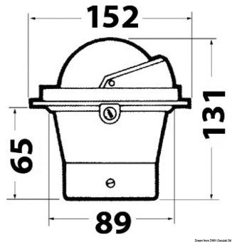 Osculati 25.014.26 - Компас RIVIERA 3" (80 мм) Плоская картушка, тихоходные и быстроходные суда (свыше 25 узлов), Синий-серый 