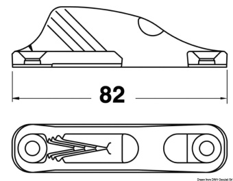 Osculati 56.211.08 - Кулачковый эксцентриковый стопор CLAMCLEAT CL211 MKI