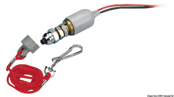 Osculati 14.919.04 - Выключатель зажигания автоматический из хромированной латуни, серый для моторов Selva