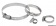 Osculati 18.021.06 - Шланговые хомуты из нержавеющей стали 12 x 50-70 мм  (10 шт.)