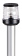 Osculati 11.123.00 - Мачта съёмная из алюминия Classic 360° 12 В 10 Вт 100 см чёрная тип B