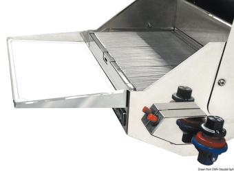 Osculati 48.512.15 - Съёмный поддон для грилей Magma 440 x 190 мм