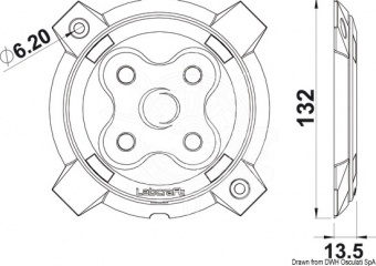 Osculati 13.195.01 - LABCRAFT Megalux со сверхмощными светодиодами Cree® (1 компл. по 1 шт.)