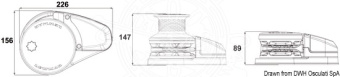 Osculati 02.594.08 - Лебедка VX2 GD 12 В 700 Вт 8 мм