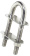 Osculati 39.127.10 - U-образный Конический Болт-Скоба Из Нержавеющей Стали Зеркальной Полировки 166 x 12,